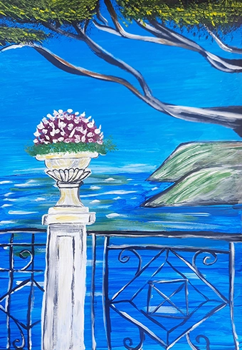 Pillar of flowers